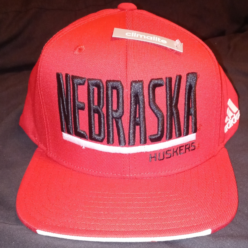 Nebraska Adidas Snapback Hat